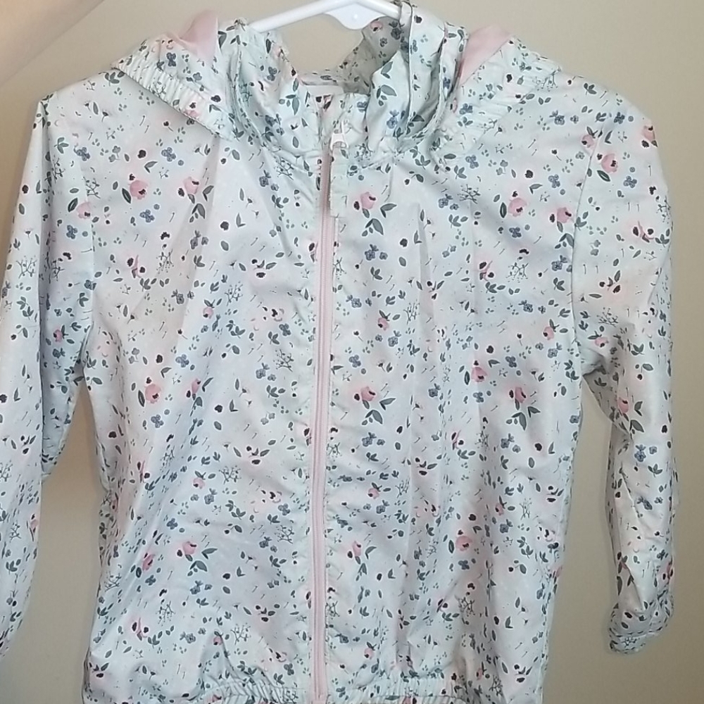 Toddler raincoat with removable hoodie